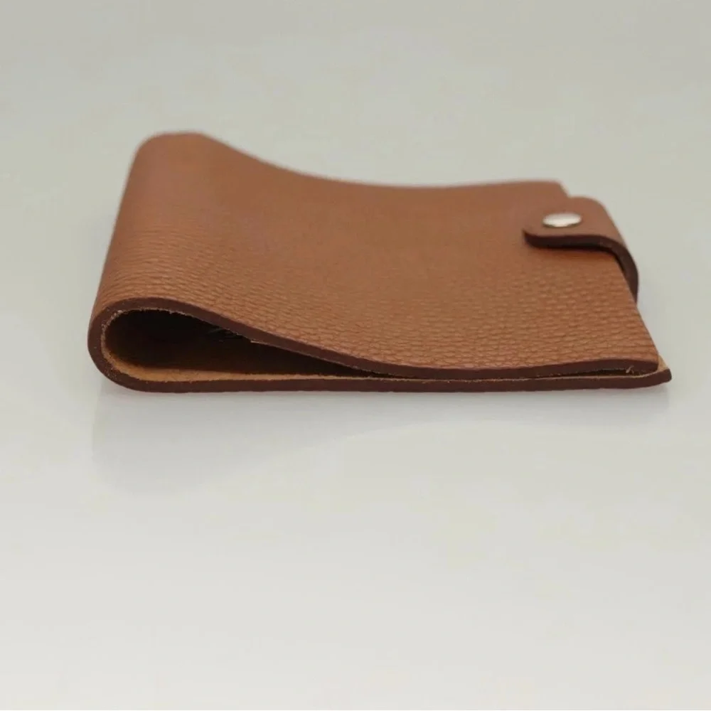 HERMES Yuris Planner Cover Togo Leather Brown with Notebook Authentic